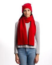 Load image into Gallery viewer, Ribbed long knitted scarf