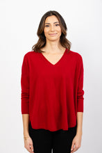 Laden Sie das Bild in den Galerie-Viewer, V-Pullover Oversize
