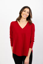 Laden Sie das Bild in den Galerie-Viewer, V-Pullover Oversize